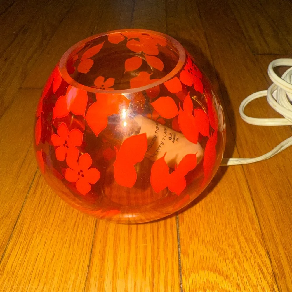 IKEA Orange Mosaic Glass Lantern